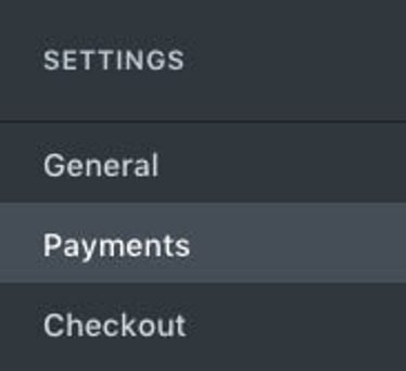Shopify settings payment button