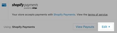 Edit payment gateway